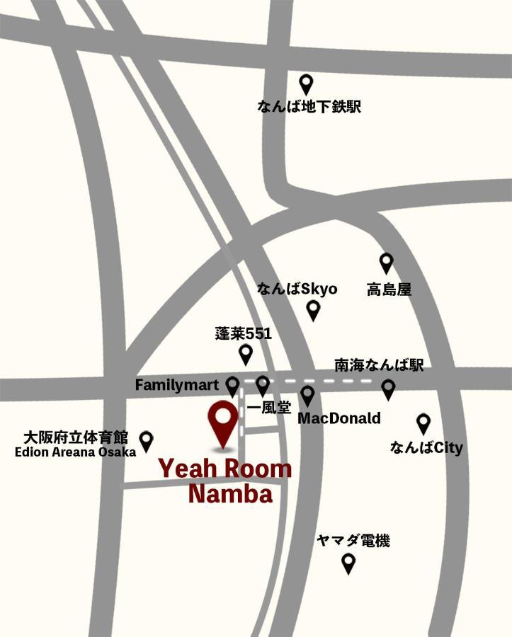 Yeah Room Namba Осака Екстер'єр фото